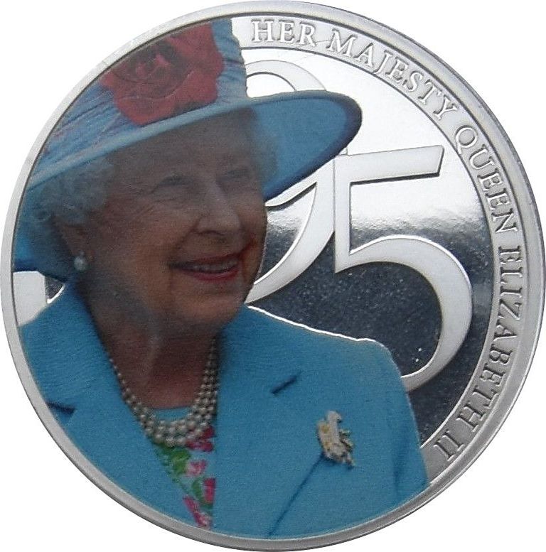 Jersey 50 Pence - Elizabeth II Her Majesty Queen Elizabeth II 95th birthday photographic collection obverse