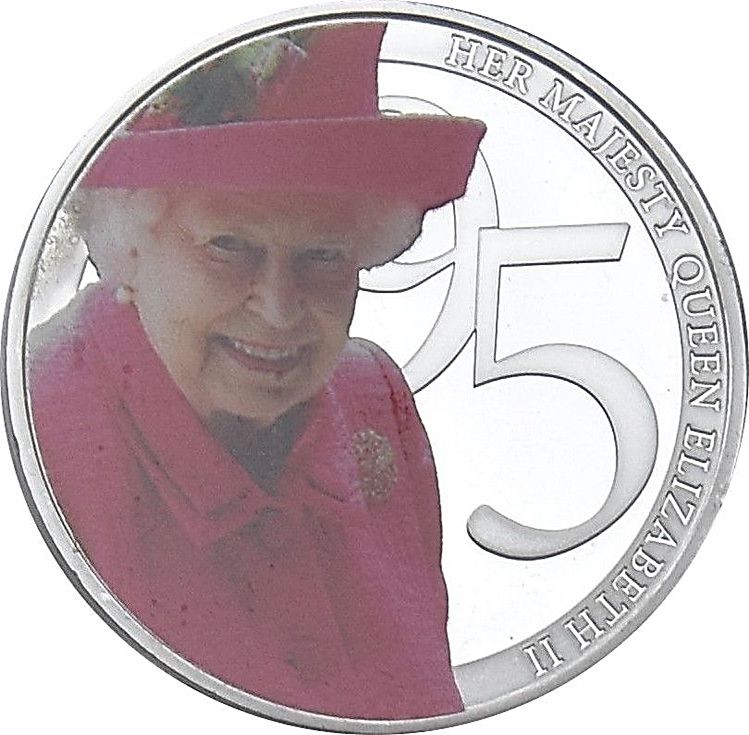 Jersey 50 Pence - Elizabeth II Her Majesty Queen Elizabeth II 95th birthday photographic collection