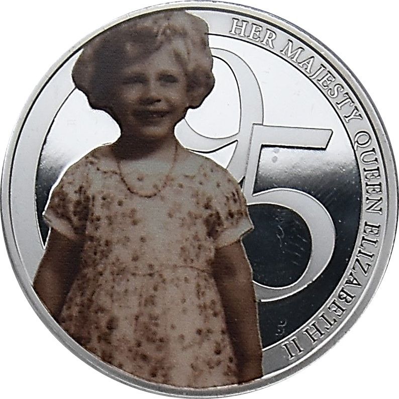 Guernsey 50 Pence Elizabeth II "Her Majesty Queen Elizabeth II 95th birthday photographic collection" reverse