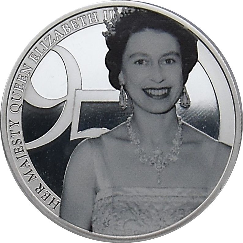 Guernsey 50 Pence Elizabeth II "Her Majesty Queen Elizabeth II 95th birthday photographic collection" reverse