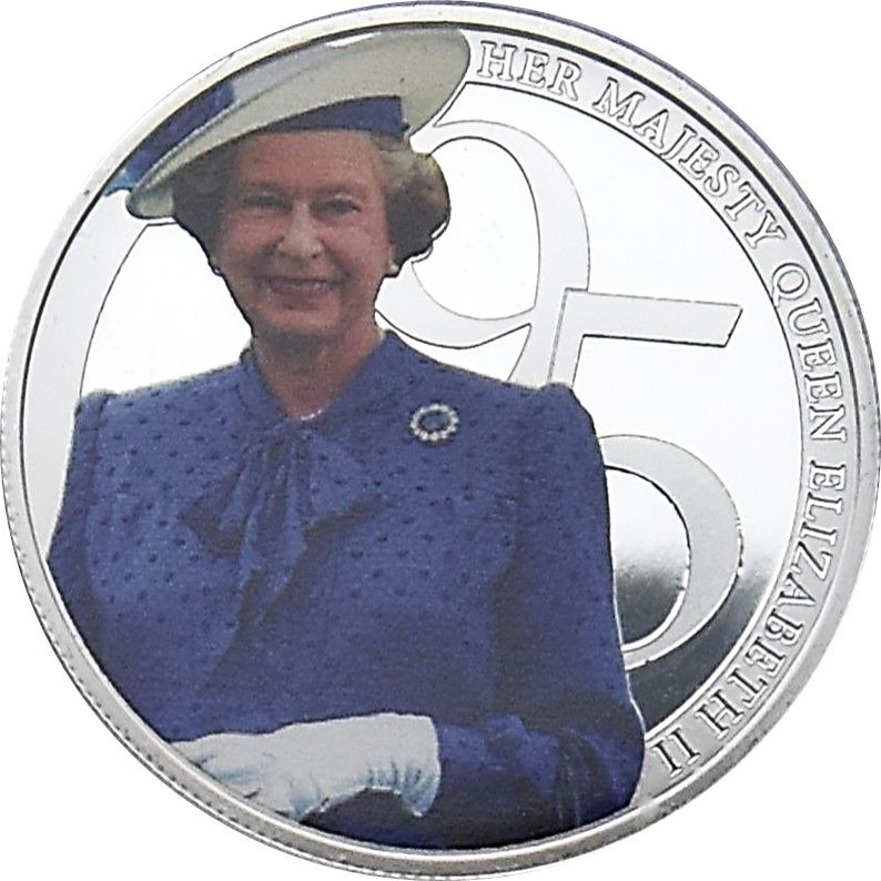 Guernsey 50 Pence Elizabeth II "Her Majesty Queen Elizabeth II 95th birthday photographic collection" reverse