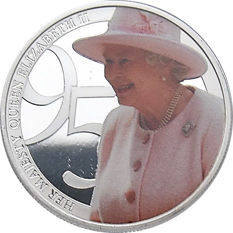 Guernsey 50 Pence Elizabeth II "Her Majesty Queen Elizabeth II 95th birthday photographic collection" reverse