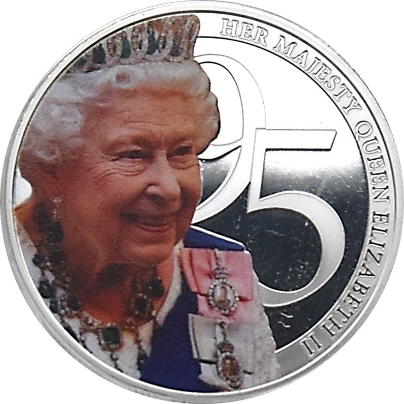Guernsey 50 Pence Elizabeth II "Her Majesty Queen Elizabeth II 95th birthday photographic collection" reverse