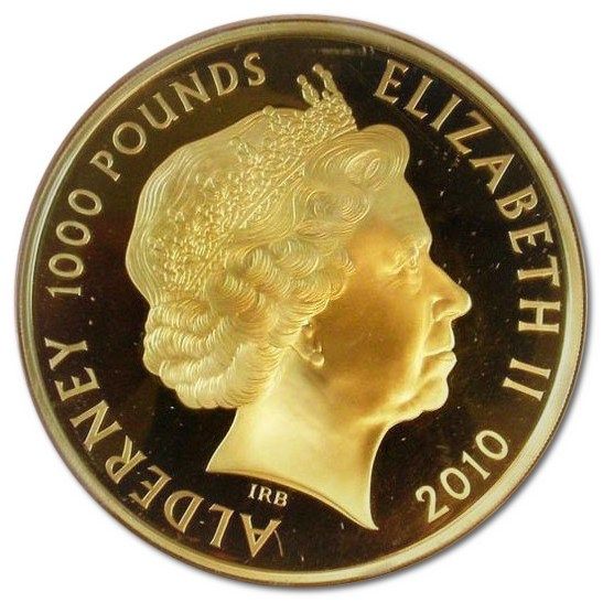 Alderney 1000 Pounds - Elizabeth II Battle of Britain, 1940 obverse