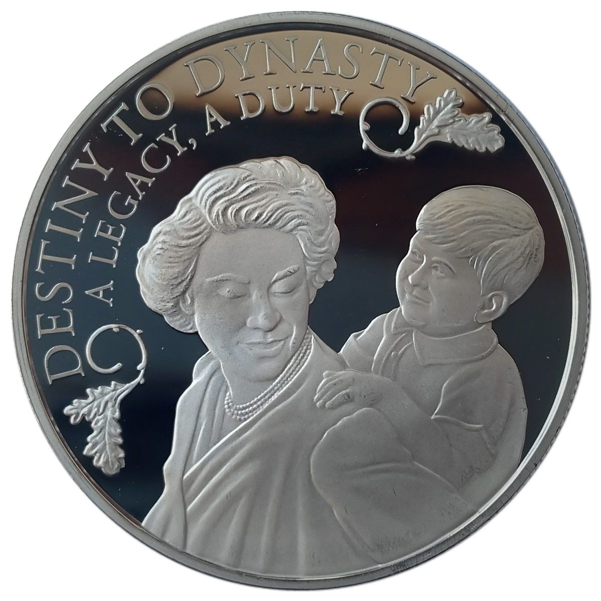 Alderney 5 Pounds - Elizabeth II Destiny to Dynasty; Silver Proof