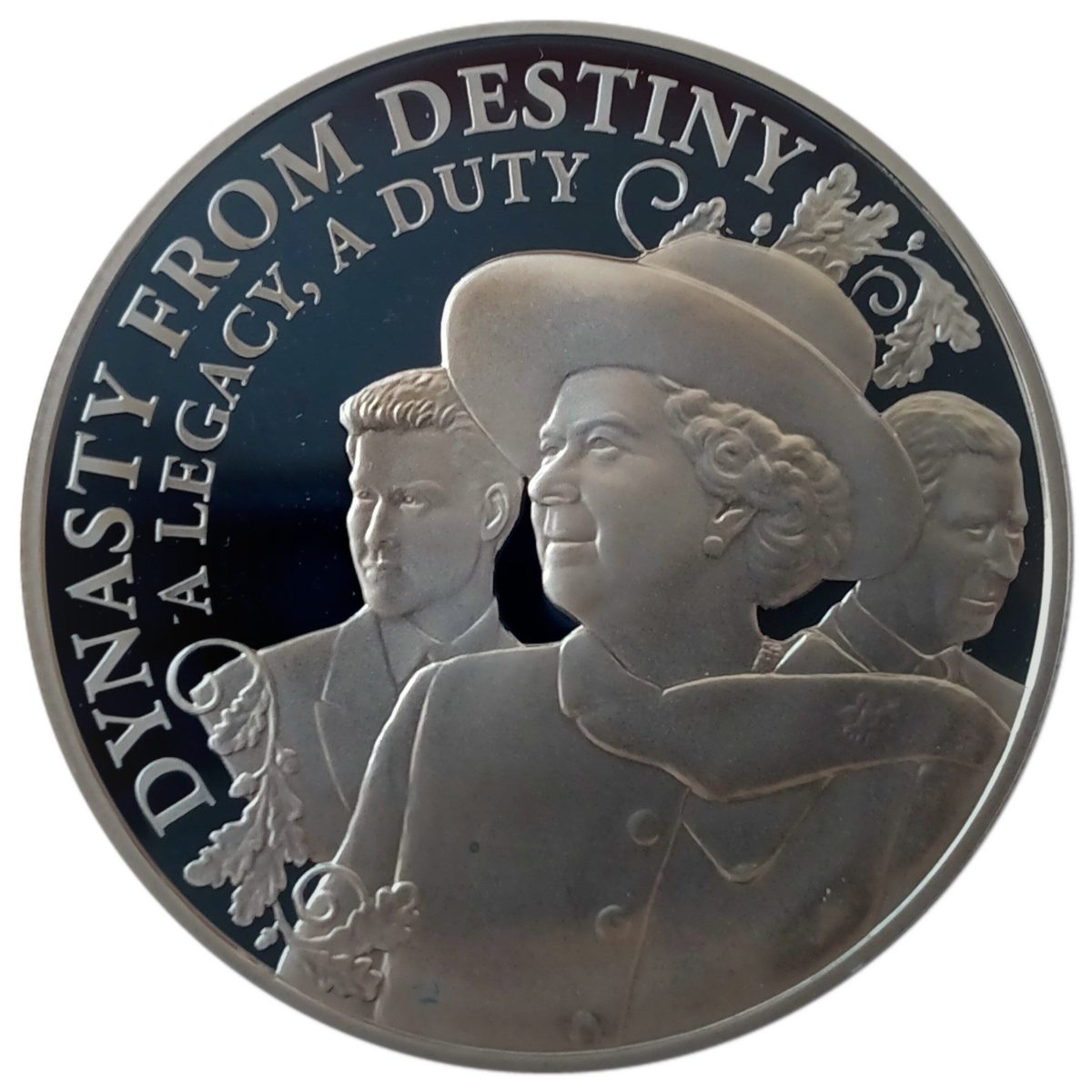 Alderney 5 Pounds - Elizabeth II Dynasty from Destiny; Silver Proof