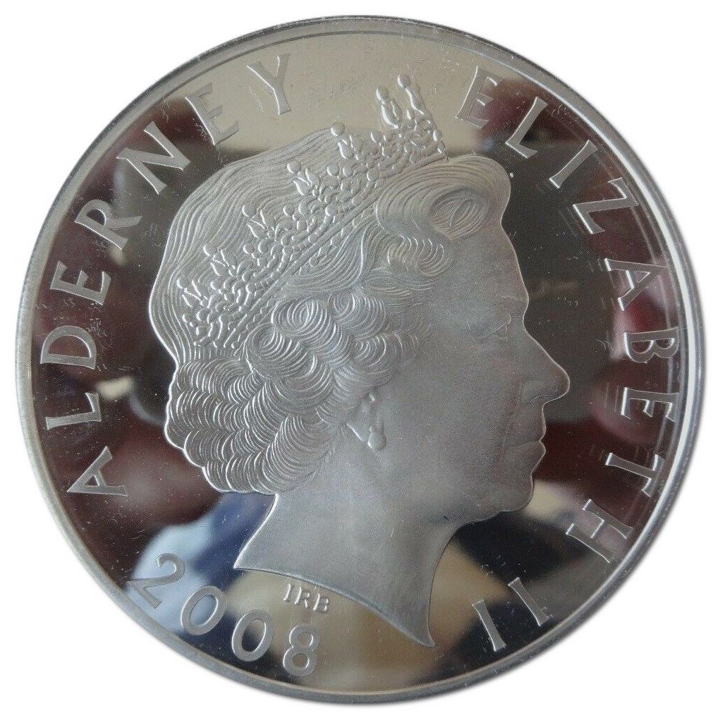 Alderney 10 Pounds - Elizabeth II End of World War I - Propaganda obverse
