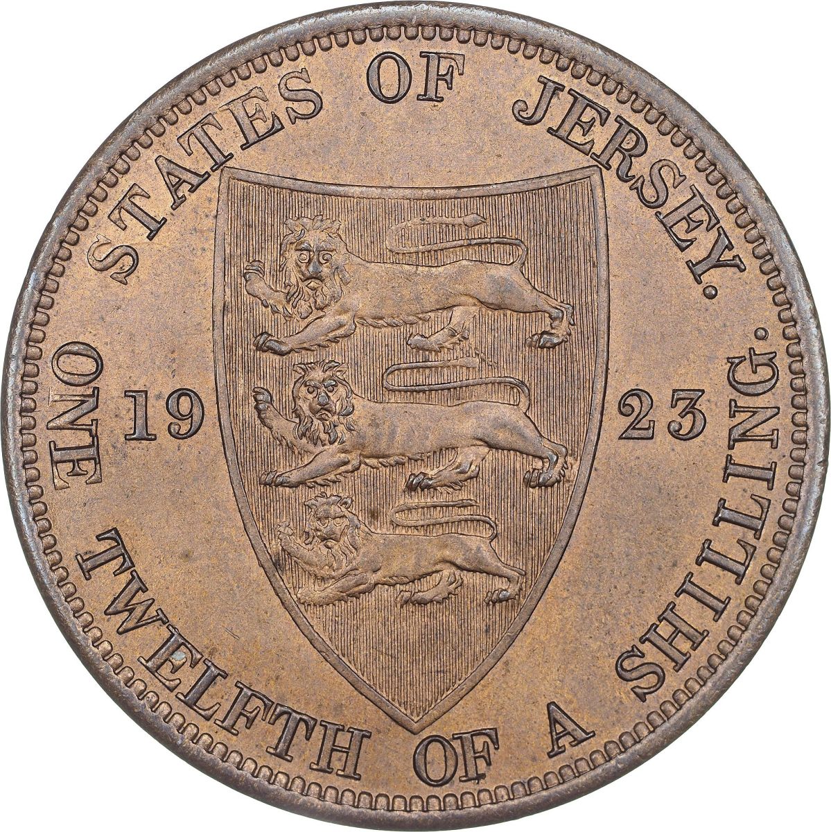 Jersey 1/12 Shilling - George V