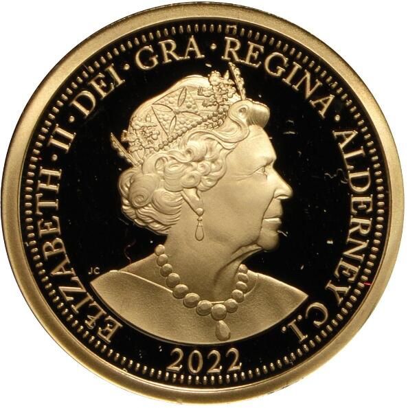 Alderney 1 Sovereign - Elizabeth II Platinum Jubilee obverse