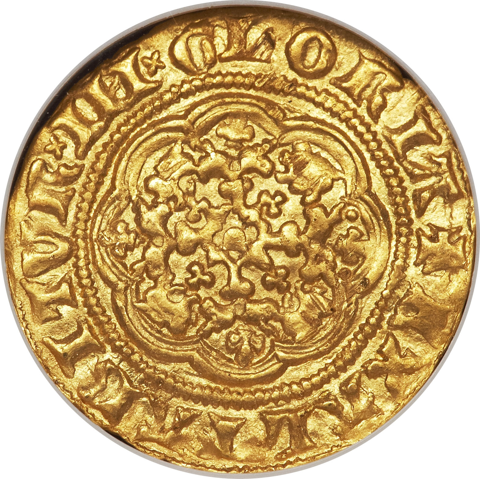 ¼ Noble - Edward III Pre-treaty period; class G