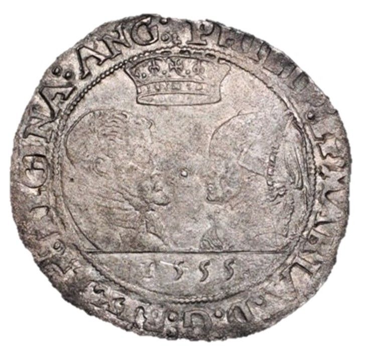 Ireland 1 Shilling - Philip and Mary obverse