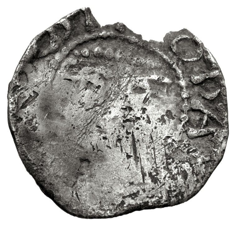 Ireland ½ Penny - John Second DOMinus coinage, Carrickfergus obverse