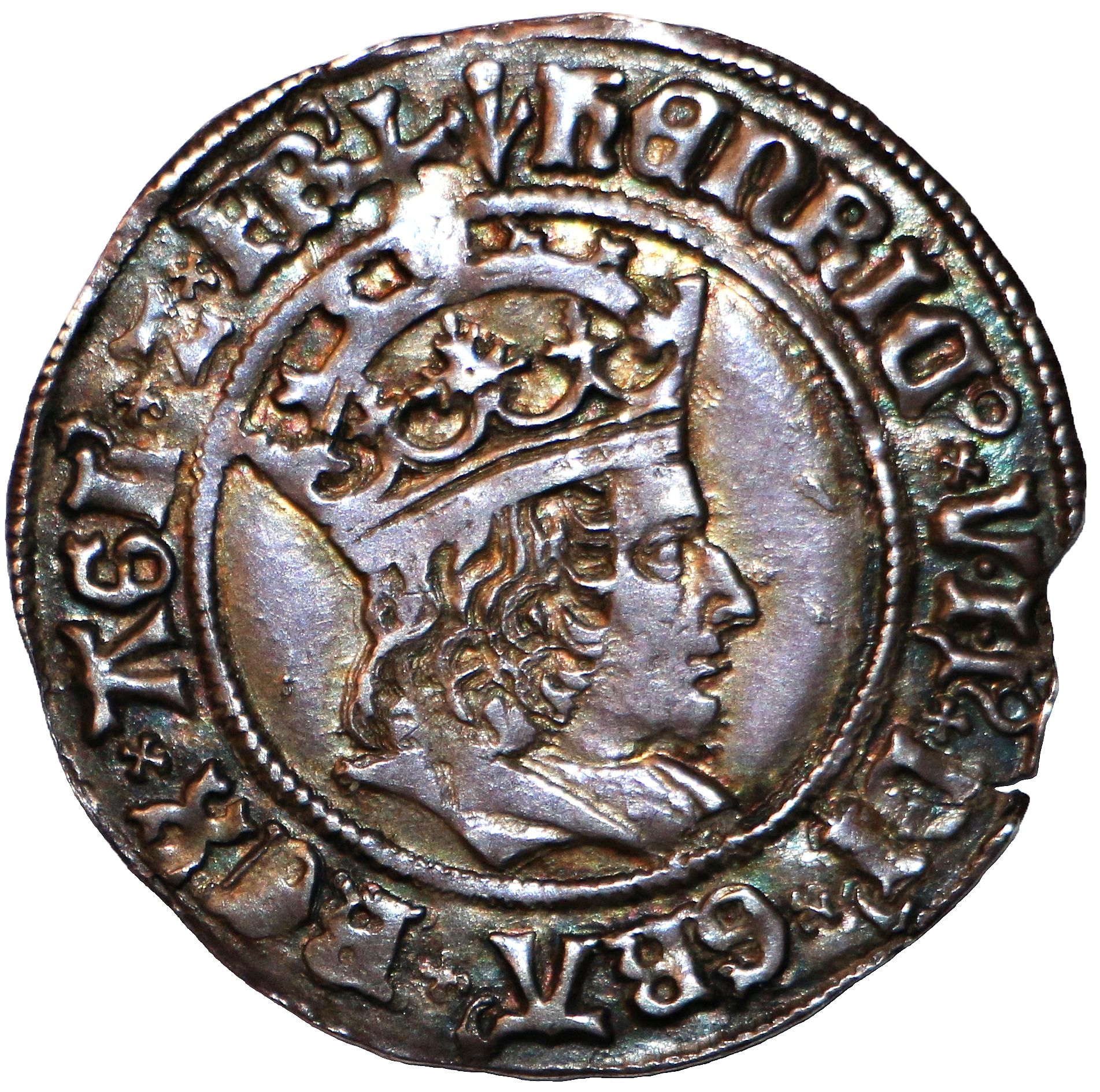 1 Groat - Henry VII profile bust; Regular issue obverse