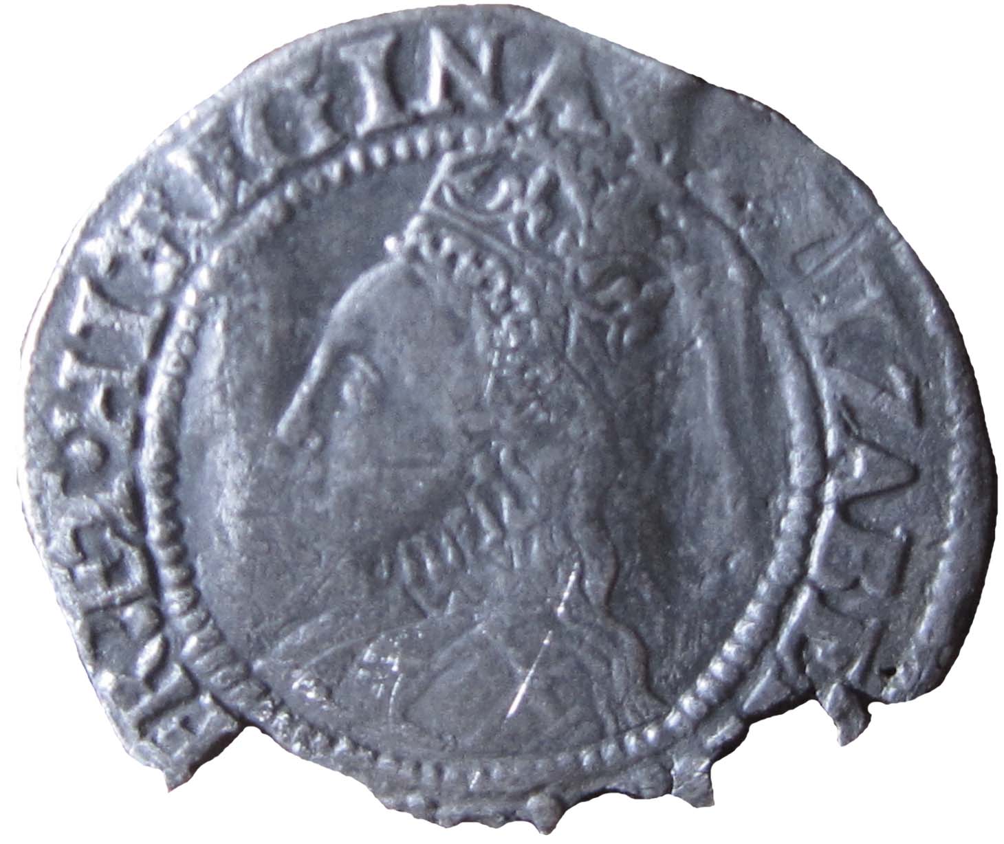 ½ Groat - Elizabeth I 2nd issue obverse