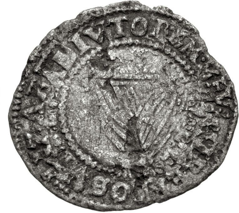 Ireland 3 Pence - Elizabeth I Third Coinage reverse