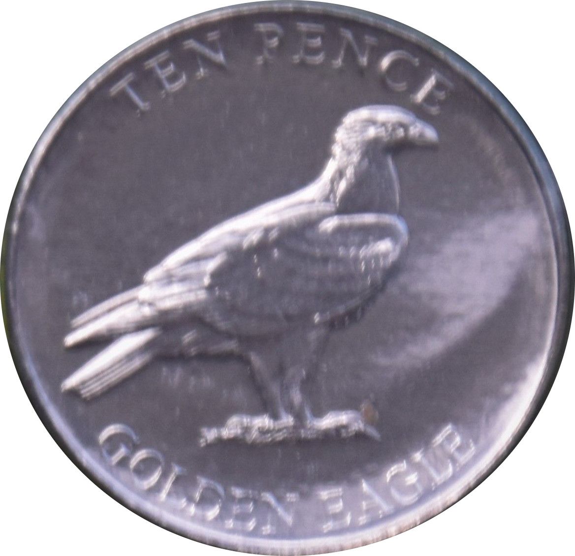 Guernsey 10 Pence - Elizabeth II Golden Eagle reverse