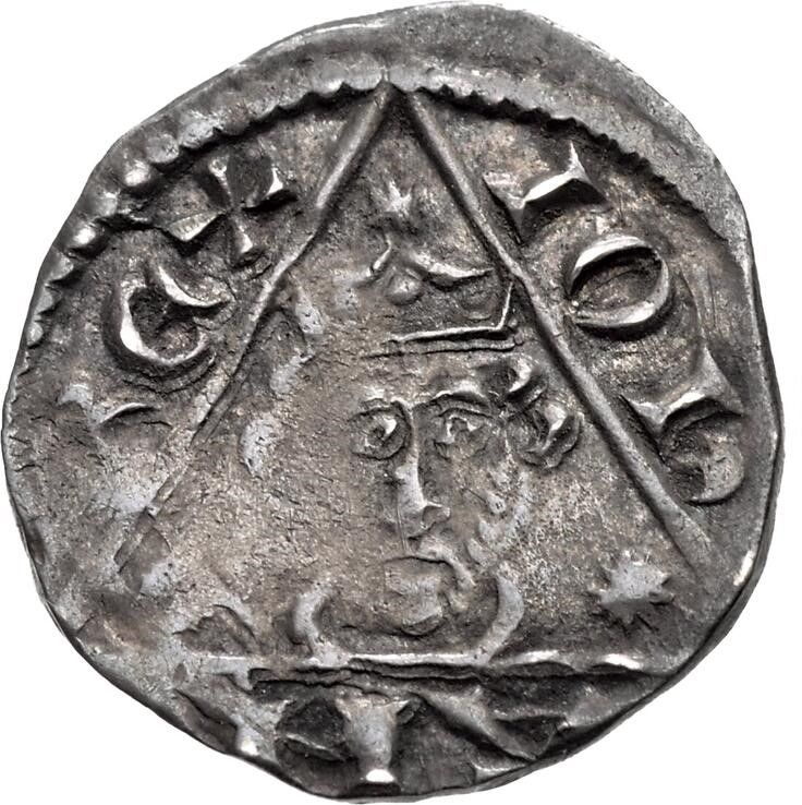 Ireland ½ Penny - John Third "REX" Coinage, Dublin obverse