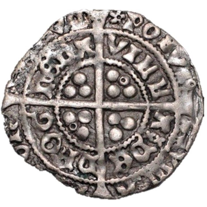 Ireland 1 Groat - Edward IV Light cross coinage; Drogheda