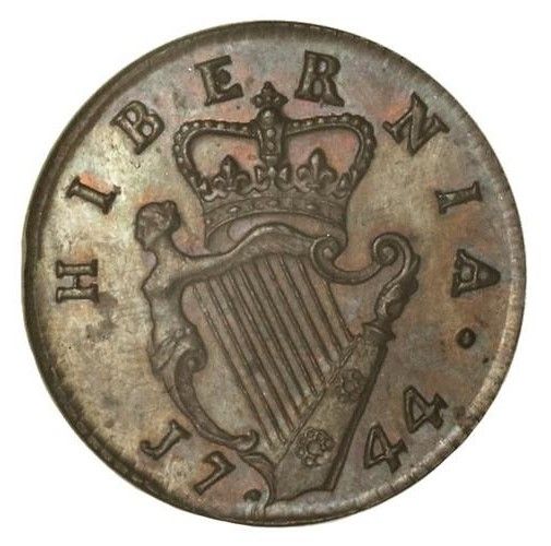 Ireland 1 Farthing - George II Type II