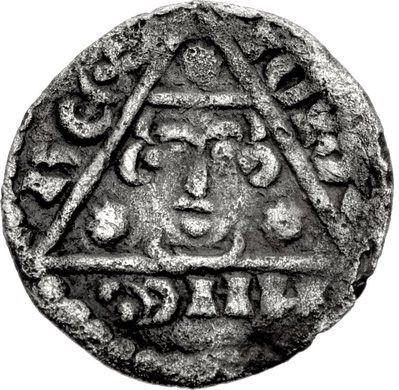 Ireland ½ Penny - John I Third REX coinage, Limerick obverse