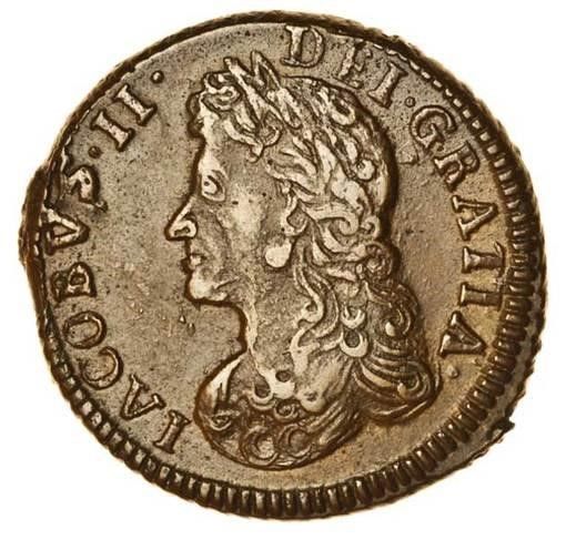 Ireland 1 Farthing - James II Limerick Siege Coinage obverse