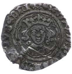 Ireland ½ Groat - Edward IV Light cross coinage; Dublin obverse