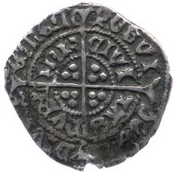 Ireland ½ Groat - Edward IV Light cross coinage; Dublin