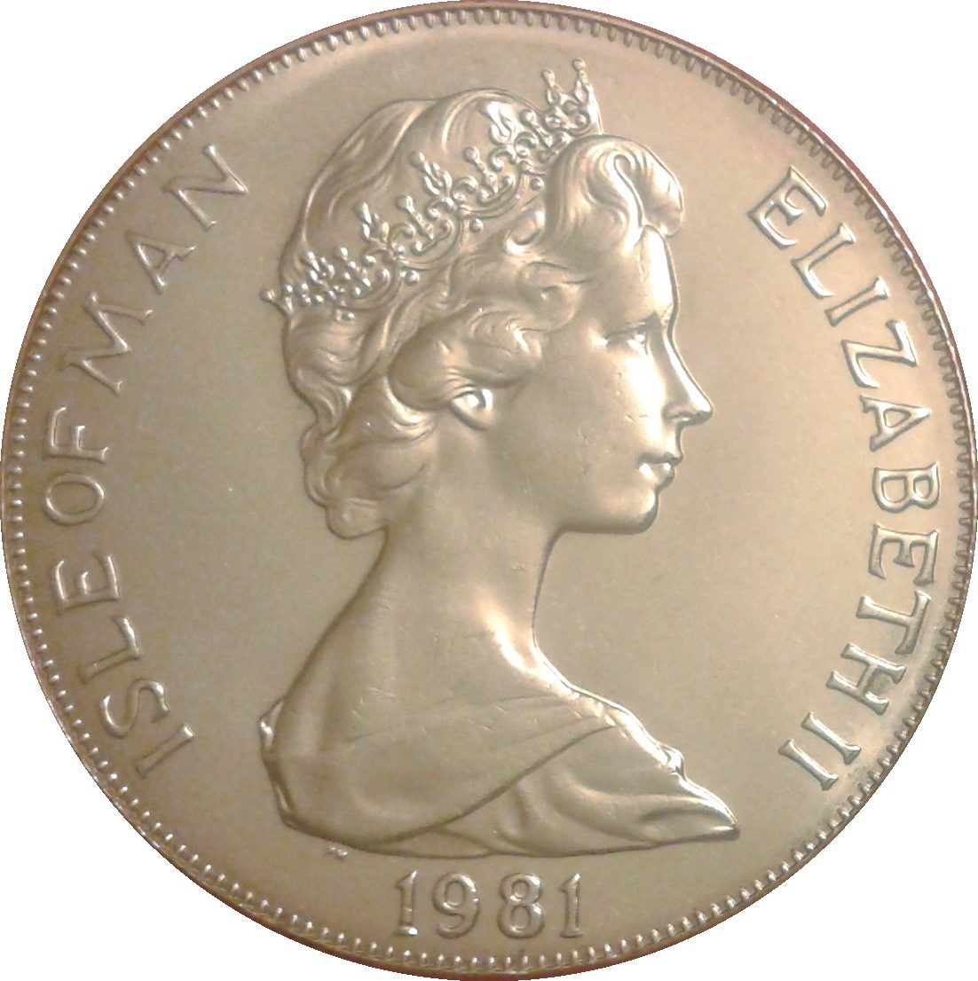 Isle of Man 1 Crown - Elizabeth II Duke of Edinburgh Award Scheme - sports obverse