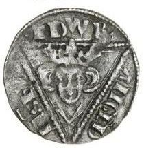 Ireland ½ Penny - Edward I Second coinage, Class I, Dublin obverse