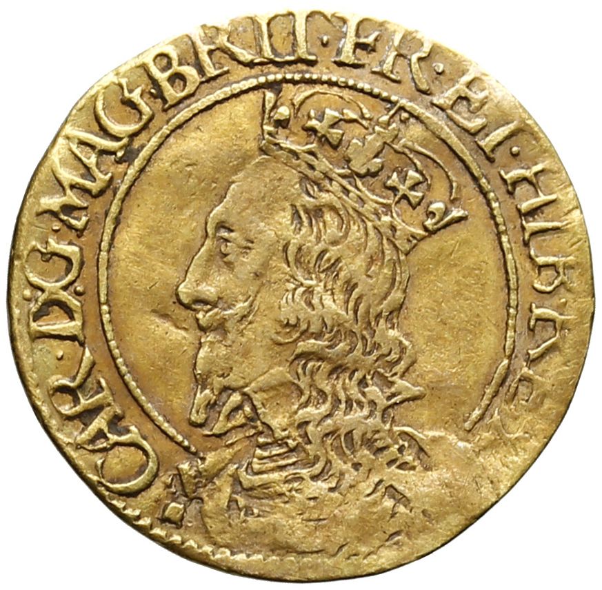 Scotland 1 Britain Crown - Charles I 3rd Coinage, 1st Issue obverse