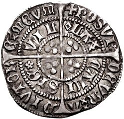 ½ Groat - Henry VI Rosette-mascle issue; Calais