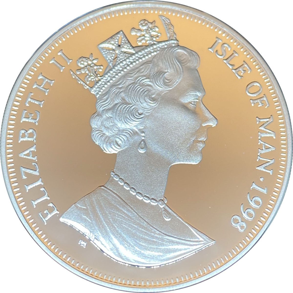 Isle of Man 1 Crown - Elizabeth II Vasco da Gama; Silver Proof obverse