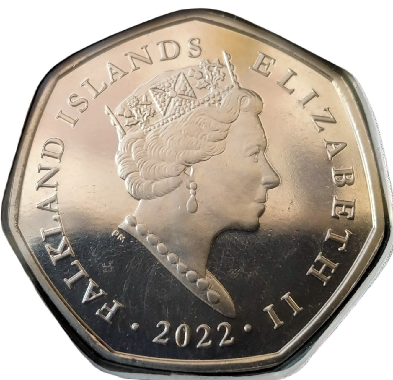 Falkland Islands 50 Pence - Elizabeth II Platinum Jubilee obverse