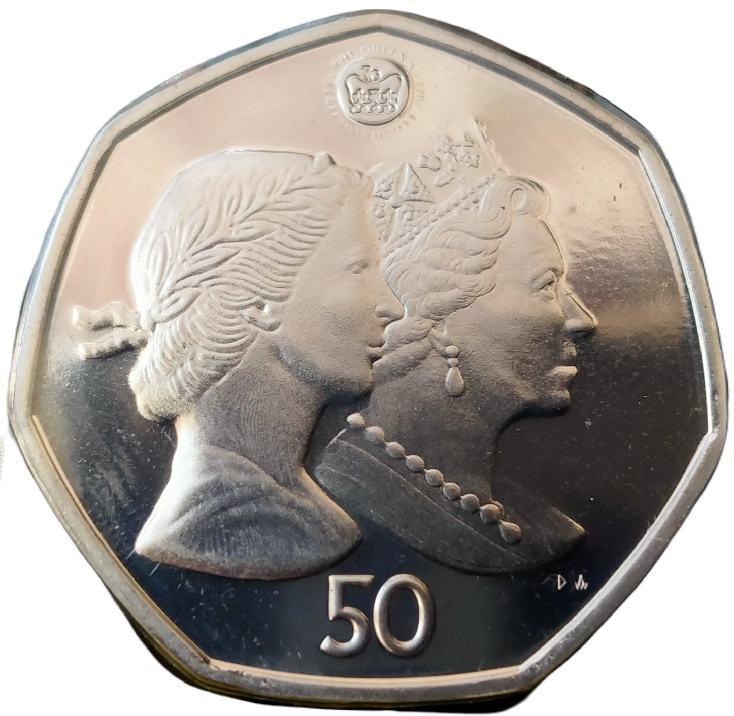 Falkland Islands 50 Pence - Elizabeth II Platinum Jubilee reverse