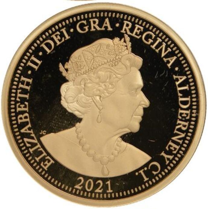 Alderney 2 Sovereigns - Elizabeth II 200th Anniversary George and the dragon obverse