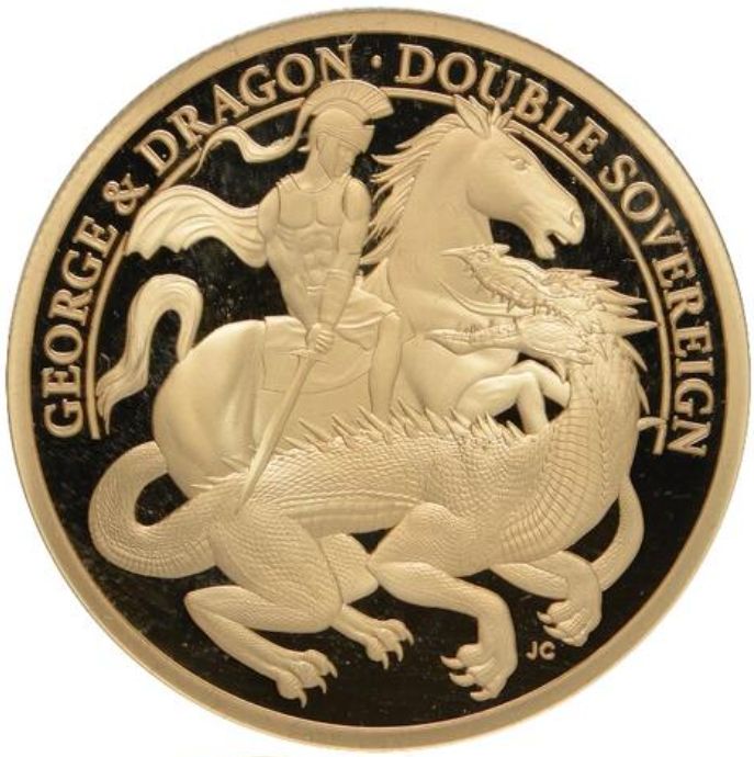 Alderney 2 Sovereigns - Elizabeth II 200th Anniversary George and the dragon