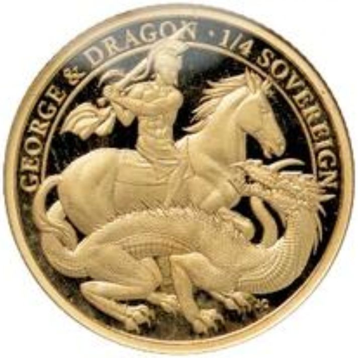 Alderney ¼ Sovereign - Elizabeth II 200th Anniversary George and the dragon