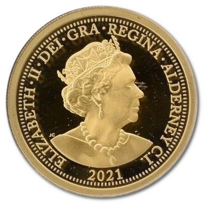 Alderney 1 Sovereign - Elizabeth II 95th Birthday obverse