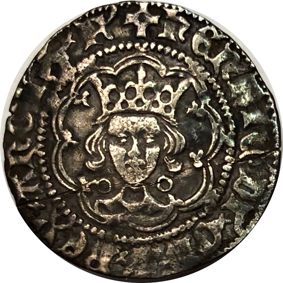 ½ Groat - Henry VI Annulet-trefoil sub-issue; Calais obverse