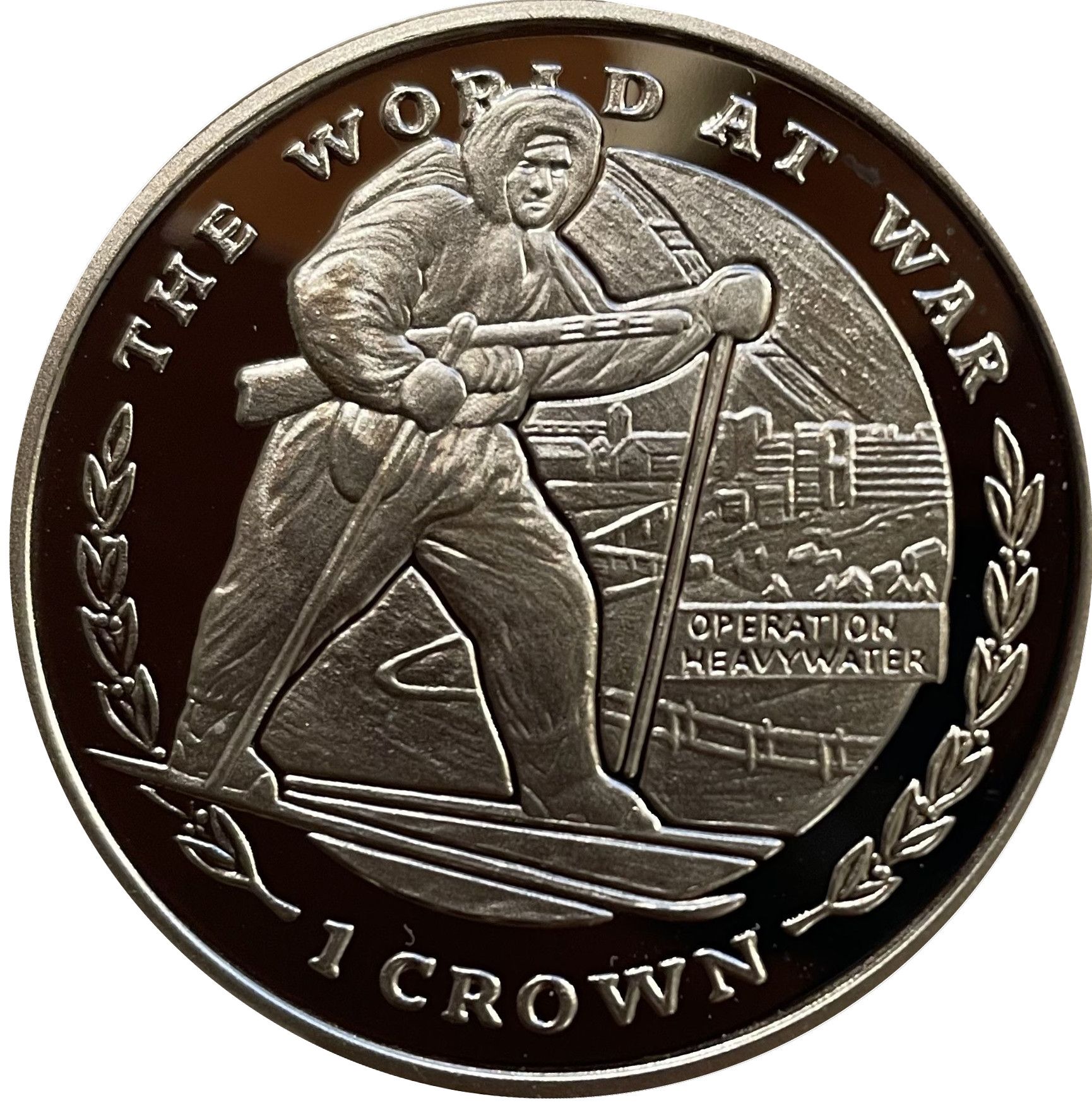Gibraltar 1 Crown - Elizabeth II Operation Heavywater reverse