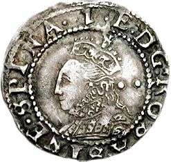 ½ Groat - Elizabeth I 7th issue obverse