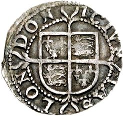 ½ Groat - Elizabeth I 7th issue reverse