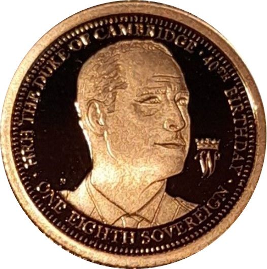 Ascension Island ⅛ Sovereign - Elizabeth II Prince William