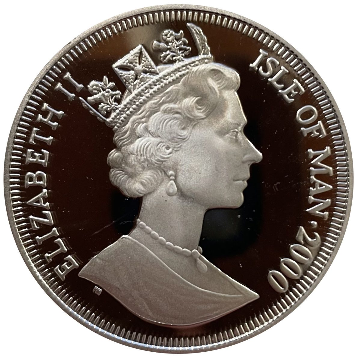 Isle of Man 1 Crown - Elizabeth II 60th Anniversary of the Battle of Britain; Silver Proof obverse