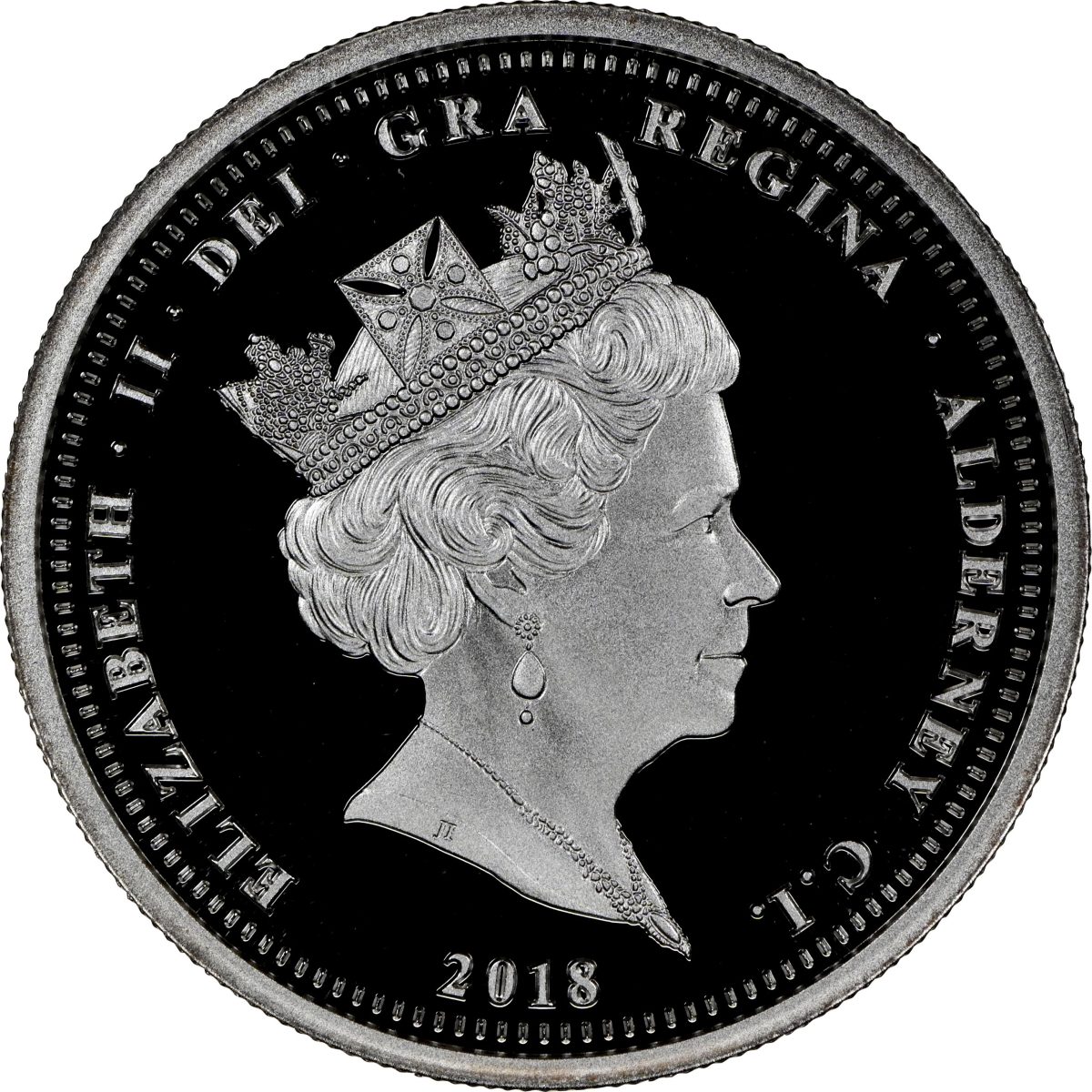 Alderney 2 Pounds - Elizabeth II Remembrance Day obverse