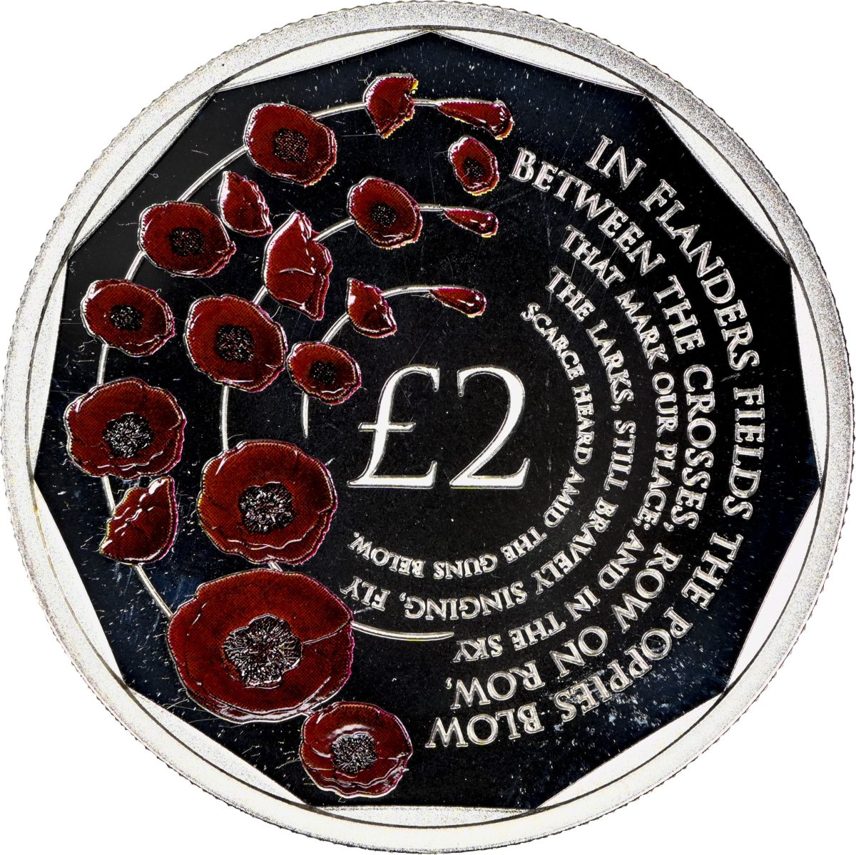 Alderney 2 Pounds - Elizabeth II Remembrance Day