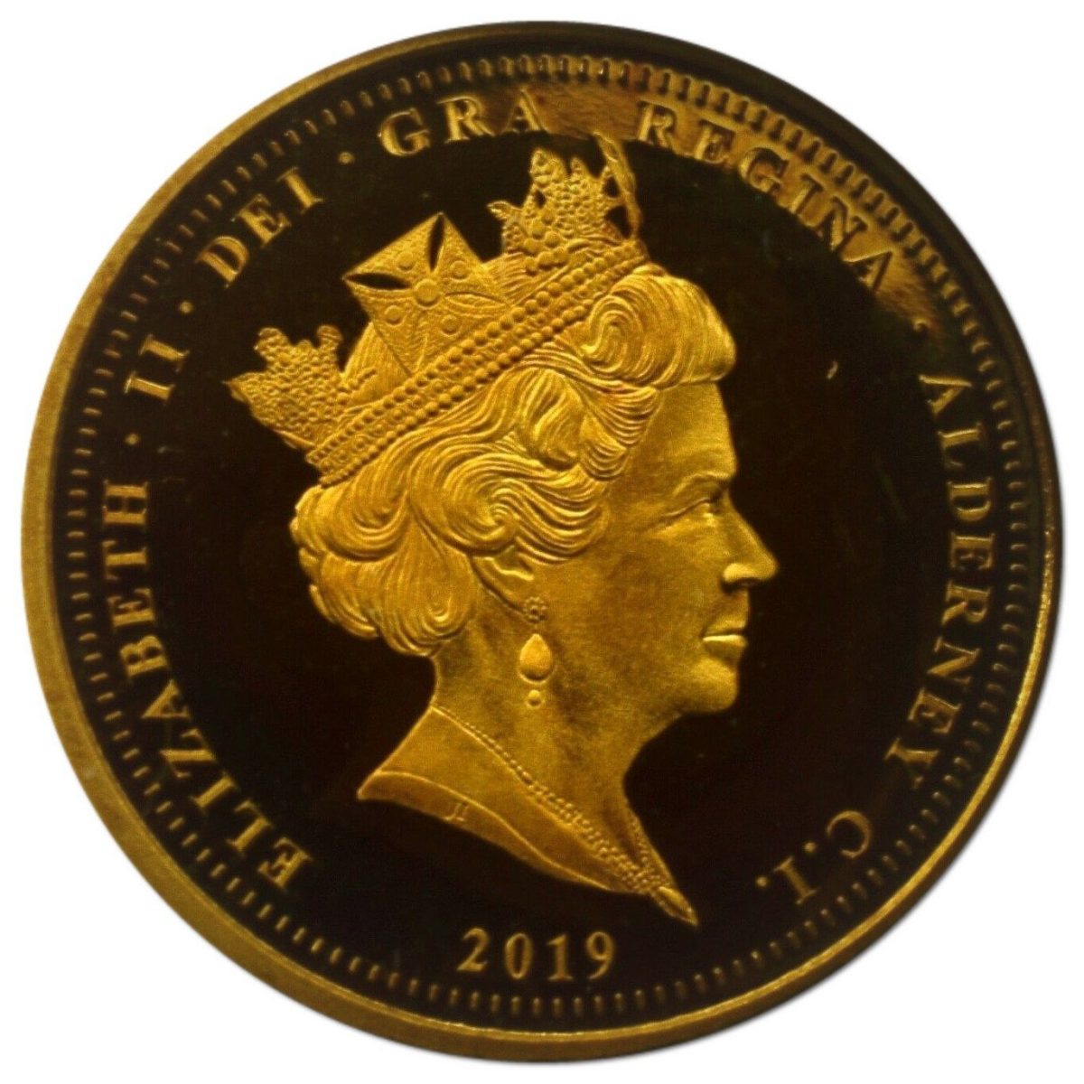 Alderney 25 Pence - Elizabeth II D-Day Soldiers obverse