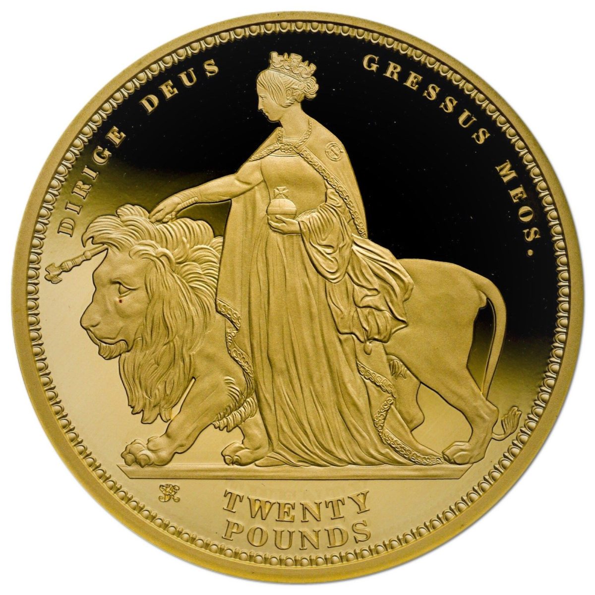 Alderney 20 Pounds - Elizabeth II Una and the Lion