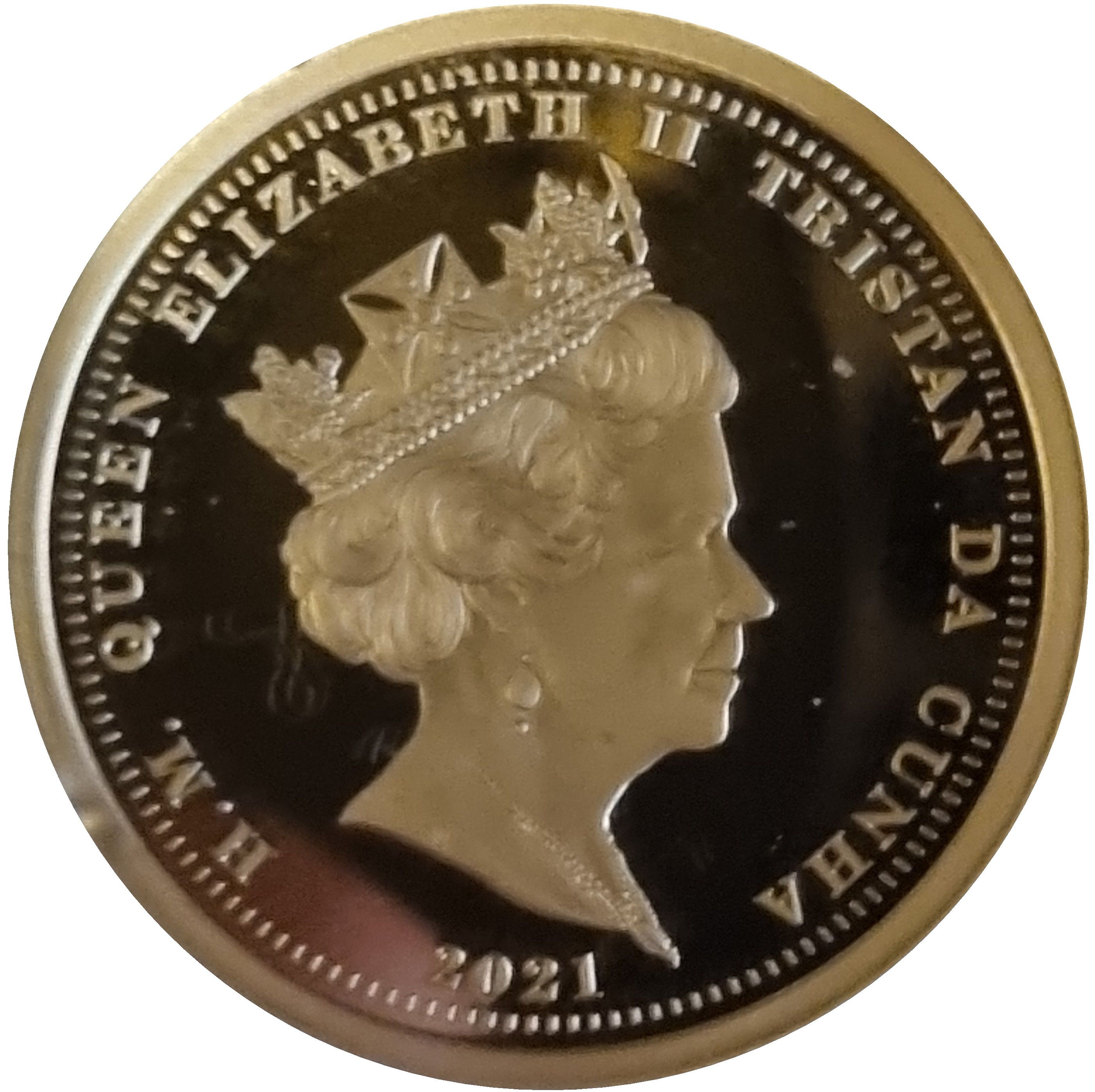 Tristan da Cunha ½ Sovereign - Elizabeth II HRH Prince Philip obverse