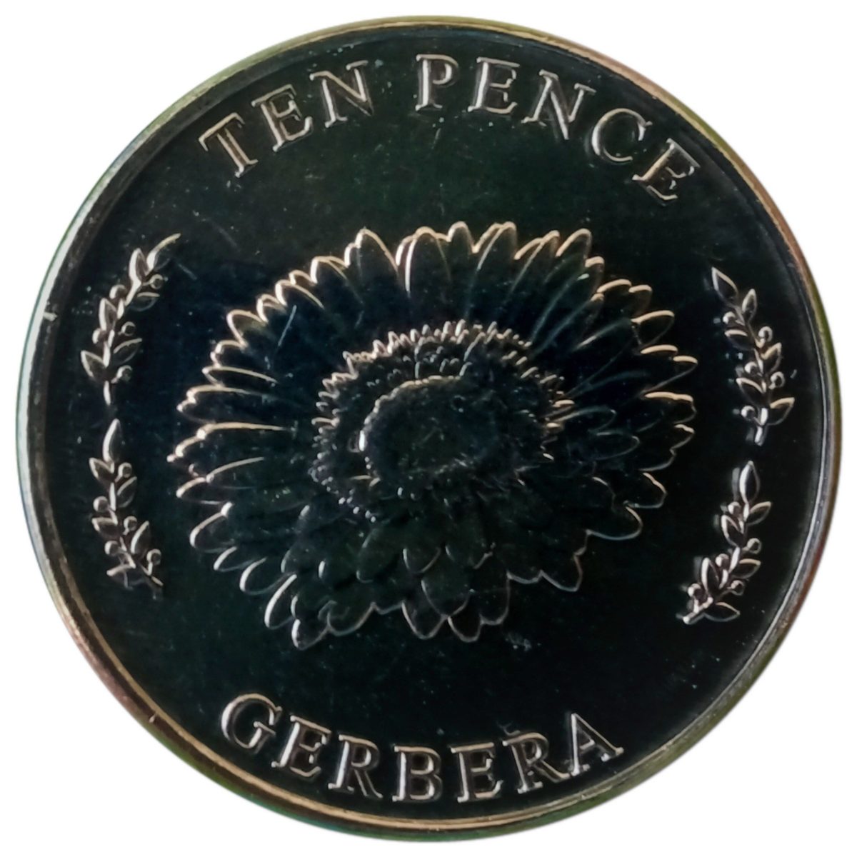 Jersey 10 Pence - Elizabeth II Gerbera